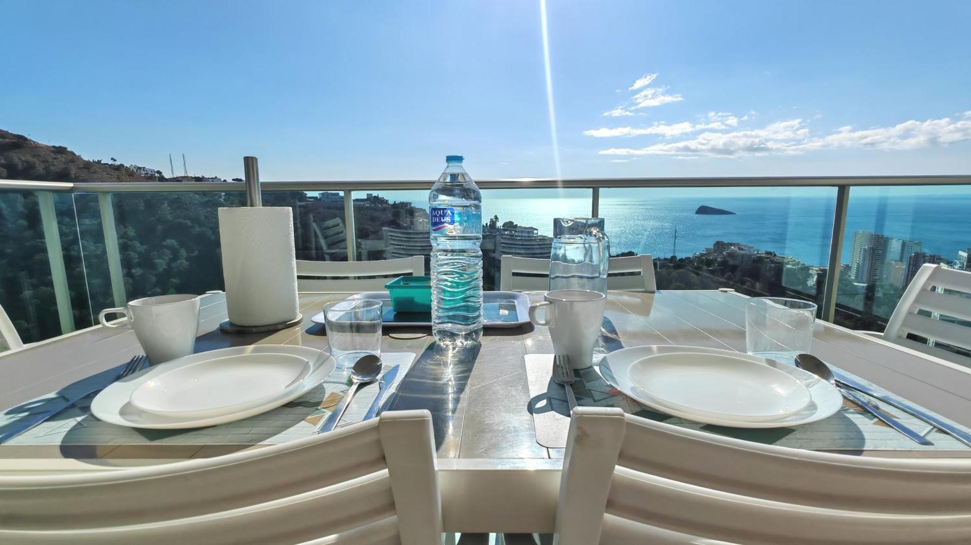 ベニドルムSkyline 31 Terraza Privada Con Vistas Al Marアパートメント エクステリア 写真